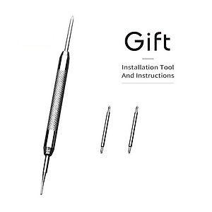 Dây Đeo Đồng Hồ Da Bò Thật Hai Mặt Size 21mm 19mm 24mm Tặng Kèm Hộp Chốt Dụng cụ