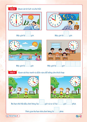 Ôn Hè Toán 2 (Dành Cho Học Sinh Lớp 2 Lên Lớp 3)