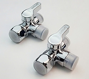 Van T 3 đường nước 21mm dùng chia nước cho bồn cầu và bộ xịt vệ sinh Eurolife EL-VT03 (2 màu: đen, trắng)