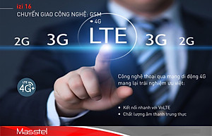 Điện thoại Masstel izi 16 4G(LTE) , Bàn phím nổi, FM không dây - Hàng chính hãng