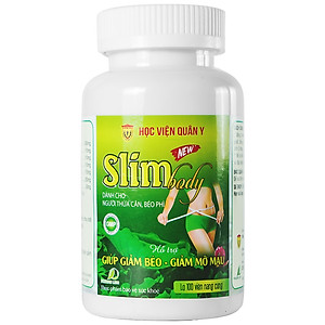 Thực phẩm hỗ trợ giảm cân Slim Body học viện quân y hộp 100 viên