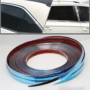 Nẹp viền trang trí chân kính ô tô mạ crom