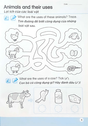 Khoa Học Tiền Tiểu Học Song Ngữ - Sách Luyện Tập 5