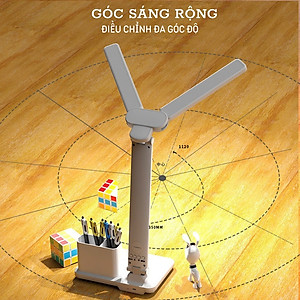 Đèn Học Chống Cận, Đèn Bàn Học 3 Màu, Chỉnh Độ Sáng, Có Đồng Hồ Phù Hợp Mọi Lứa Tuổi