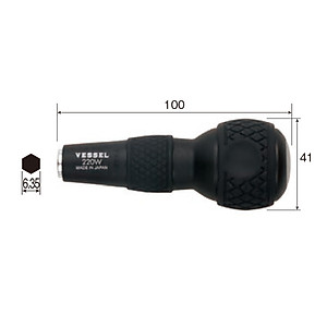 Cán tô vít tròn No.220W Vessel (Nhật Bản)