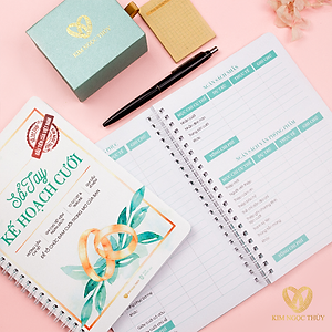 Sổ Tay Kế Hoạch Cưới Cho Cặp Đôi - Sổ tay cưới - Sổ ký tên đám cưới - Sổ tay đám cưới [Kim Ngọc Thuỷ]