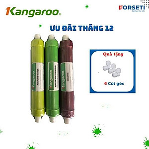 Combo 3 lõi chức năng tạo khoáng Kangaroo 567 (Nano,Ceramic,Alkaline) - Hàng chính hãng