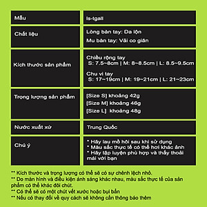 Lysin - găng tay tập gym, thể dục, xe đạp, câu cá, tập tạ, chống trượt bảo vệ lòng bàn tay chính hãng Nhật