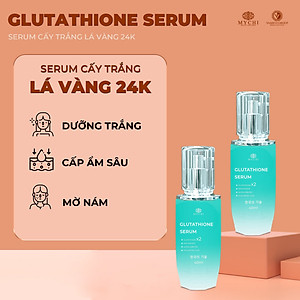 Kem face Mychi và serum cấy trắng lá vàng 24k Mychi