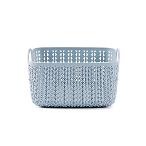 Giỏ nhựa Cobi Home đựng đồ đa năng giả đan hình chữ nhật cao cấp