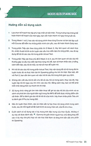 Sách Hackers IELTS Basic- Speaking