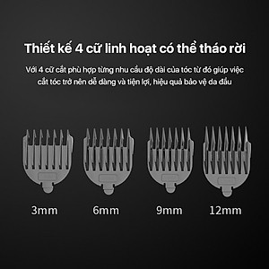 Tông đơ cắt tóc đa chức năng Enchen Beardo2 chất liệu thép không gỉ nhiều cữ linh hoạt - Hàng chính hãng