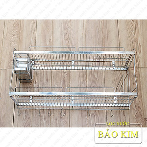 Kệ chén đa năng Inox 304 cao cấp dài 80cm  (D80 x W28 x H45)