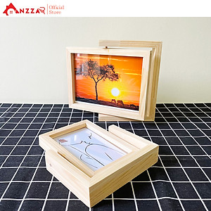 Khung ảnh để bàn xoay ngang nhiều kích thước, khung ảnh trang trí Anzzar-03