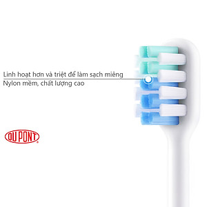 Bộ 2 bàn chải thay thế cho bàn chải điện Xiaomi DR-BEI sonic loại sạch EB-N0202 - Hàng Nhập Khẩu
