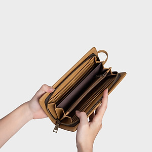 Ví Lata ( Thời trang nữ kiểu cầm tay dáng dài - Ví da VN44 )