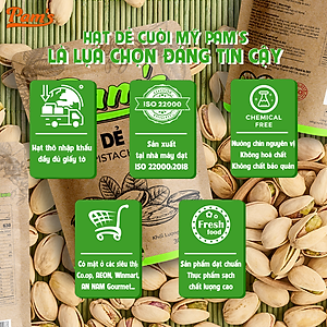 Hạt Dẻ Cười Không Tẩy Trắng Pams - Hạt Dẻ Nhập Khẩu Mỹ, Nhân Giòn Ngon, Dùng Ăn Kiêng Ăn Vặt