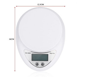 Cân Điện Tử Nhà Bếp Mini Electronic Kitchen Scale Cân Thực Phẩm 5Kg – 1G Kèm Pin