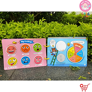Học liệu bóc dán Busy Book cho bé Lalala Baby nhiều chủ đề đa dạng, song ngữ Anh Việt