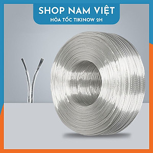 1 Mét Dây Điện Trong Suốt 2 Lõi Thi Công Đèn LED