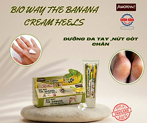 Kem chuối dưỡng da tay và nứt gót chân BIO WAY THE BANANA CREAM HELLS - Thailan