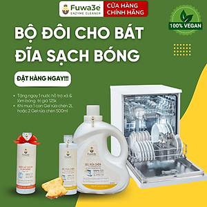 Gel rửa chén hữu cơ enzyme dứa dành cho máy Fuwa3e 2000ml/ 500ml – bảo vệ máy, làm mềm nước cứng