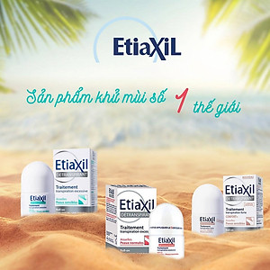 Lăn Khử Mùi ETIAXIL Détranspirant Traitement Confort+ Aisselles Peaux Sensibles 15ml (Dành Cho Da Siêu Nhạy Cảm) + Tặng 1 Móc Khóa Nhựa 2 Mặt