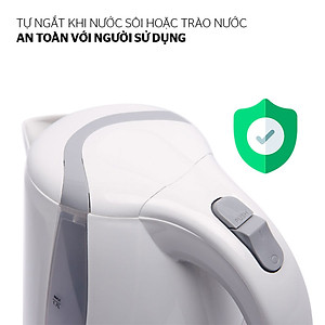 Ấm Siêu Tốc Sunhouse SHD1300 - 1.7 Lít (Trắng)- Hàng chính hãng