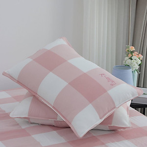 Vỏ gối nằm chần bông công nghệ nhuộm sợi Yarn Dyed K-Bedding KPCD, kích thước 45*65cm (1 cặp)