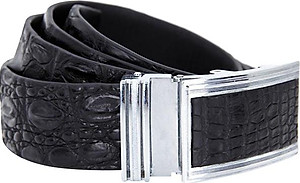 Thắt Lưng Nam Da Cá Sấu Gai Lưng Bản Lớn Huy Hoàng HT4224 - Đen