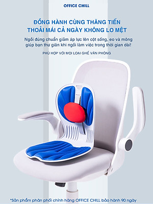 Ghế Chỉnh Dáng Ngồi Công Thái Học OFFICE CHILL Ngồi Thẳng Đúng Tư Thế Chống Đau Lưng Gù Lưng Ghế Thế Hệ Mới Bảo Hành 90 Ngày