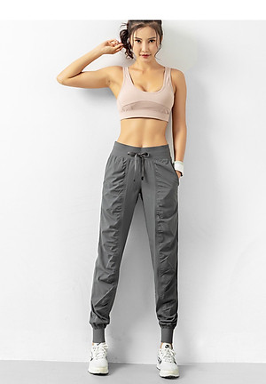 Quần Jogger Thể Thao Nữ Vải Dù Cao Cấp Hàng Quảng Châu