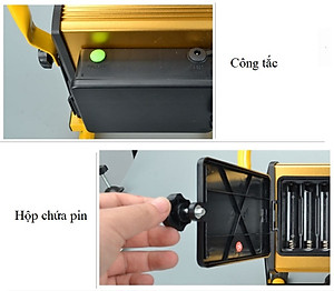 Đèn led siêu sáng sạc điện W808 - 100W