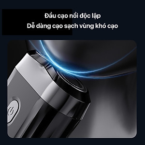 Máy cạo râu Enchen Mini 6s, Cạo râu khô & ướt nút cảm ứng, Đầu cạo nổi 28 lưỡi dao kép tự mài - Hàng nhập khẩu