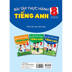 Sách Bài Tập Thực Hành Tiếng Anh 8 - Có Đáp Án (Theo Chương Trình Mới Của Bộ GD&ĐT)