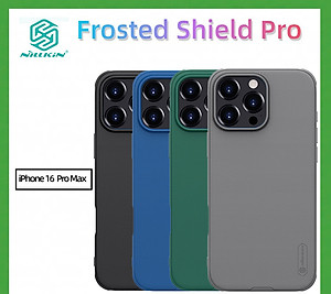 Ốp lưng cho iPhone 16 Pro / 16 Pro Max, 16, 16 Plus hiệu Nillkin Frosted Shield Pro chống sống chống vân tay - Hàng nhập khẩu