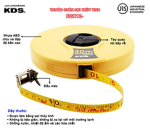 THƯỚC CUỘN SỢI THỦY TINH KDS EGK