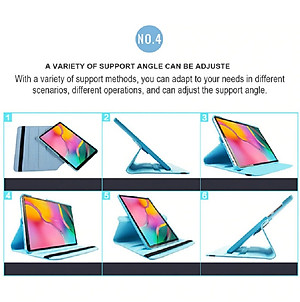 Case bao da Galaxy Tab S6 Lite 2022 / 2020 10.4 inch (SM - P615 / P610) xoay 360 độ chống sốc hiệu HOTCASE (thiết kế siêu mỏng, gập nhiều tư thế, tản nhiệt tốt) - hàng nhập khẩu