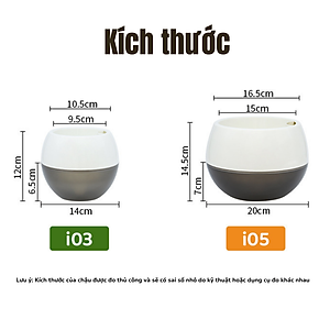 Chậu tự tưới MONROVIA I0 dành cho hoa, cây cảnh, trang trí nhà cửa, văn phòng