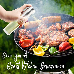 Chai xịt dầu 100ml bằng thủy tinh an toàn, bình xịt phun sương đa năng VANDO