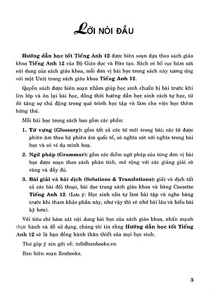 Sách Hướng Dẫn Học Tốt Tiếng Anh 12