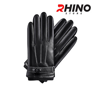 Găng tay da nam nữ chống nước cảm ứng điện thoại Rhino G903 Găng tay đi xe máy lót nỉ Siêu Ấm