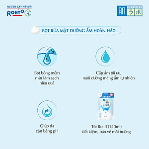 Bọt rửa mặt dưỡng ẩm Hada Labo Gokujyun Moisturizing Foaming Wash 160ml