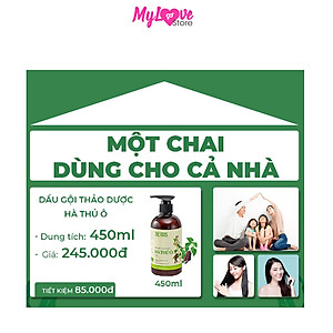 Dầu Gội Hà Thủ Ô Gội Xả 2 In 1 Cocayhoala Giảm Rụng Tóc - Đen Tóc - Chậm Quá Trình Bạc Tóc - Phục Hồi Tóc, Chai 450g 