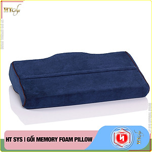 Gối cao su non Memory Foam Pillow công nghệ Nhật Bản -HT SYS- Giúp Ngủ Nhanh - Chống thoái hoá đốt sống cổ - [ Hàng Nhập Khẩu ]