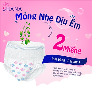 Băng Vệ Sinh Quần Peppy Shana Ngày Đêm Siêu Thấm, Freesize, Chống Tràn Tối Đa