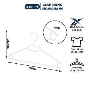   Móc Áo quần áo mỏng Hara 186 INOCHI giúp quần áo gọn gàng ngăn lắp với thiết kế chắc chắn MA186