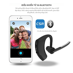 Tai nghe Bluetooth không dây V8Giảm tiếng ồn Tai nghe thể thao lái xe có Mic Bass Tai nghe cuộc gọi rảnh tay dành cho doanh nghiệp - Hàng Nhập Khẩu