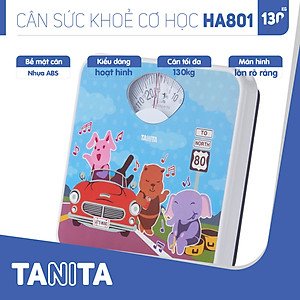 Cân sức khoẻ cơ học Tanita HA801 Nhật Bản Tanita, chính hãng nhật bản,cân cơ học,cân chính hãng,cân nhật bản,cân sức khoẻ y tế,cân sức khoẻ gia đình,cân sức khoẻ cao cấp,cân 120kg,cân 130kg, Cân sức khoẻ mini (HÌNH ĐỘNG VẬT NGỘ NGHĨNH)