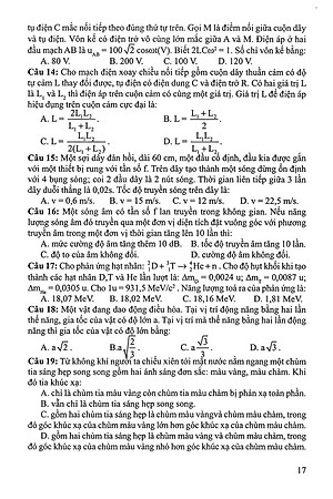 Sách 30 Bộ Đề Trắc Nghiệm Luyện Thi THPTQG 2019 - Khoa Học Tự Nhiên (Vật Lí - Hóa Học - Sinh Học)